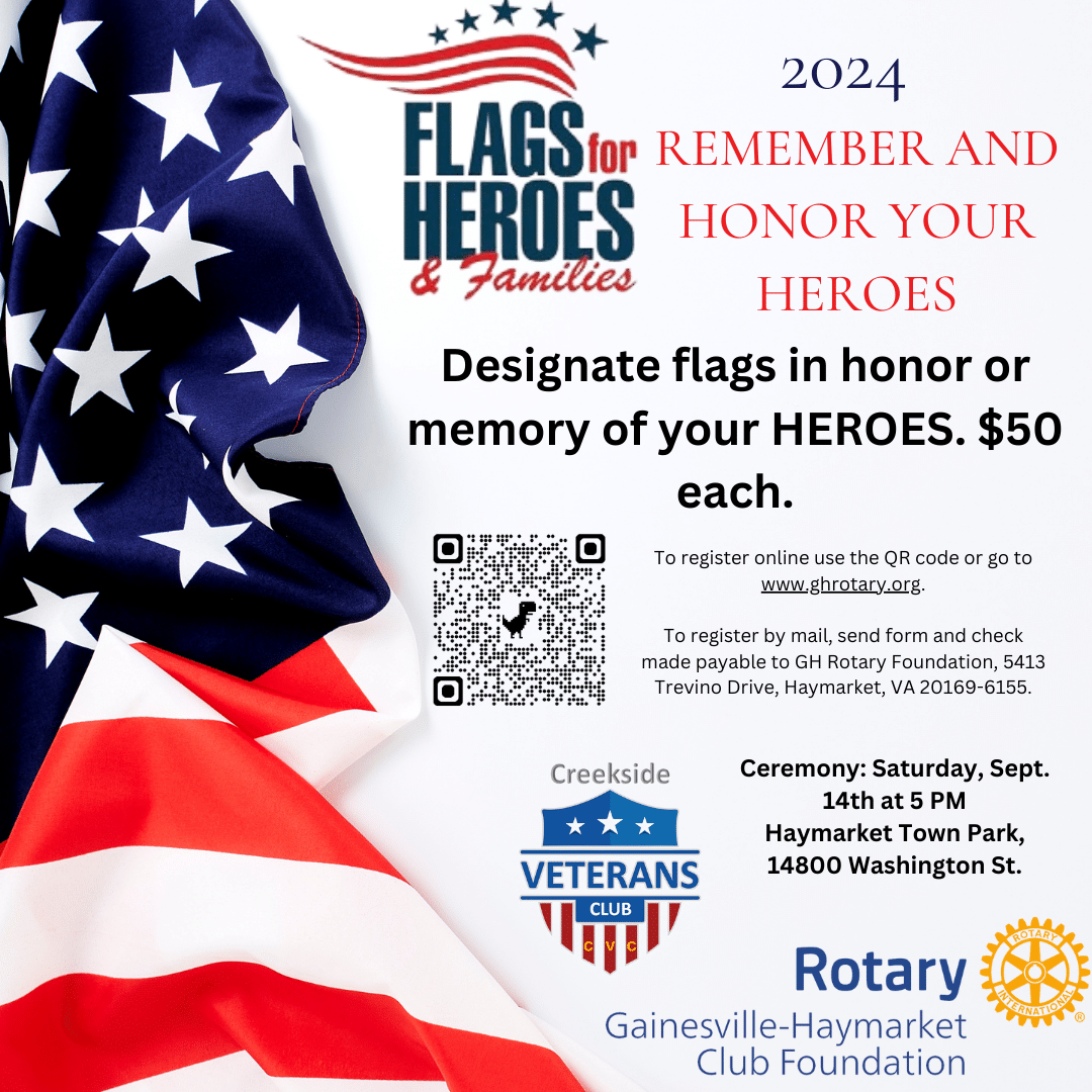 Flags for Heros 2024 | ONLINE REGISTRATION FORM